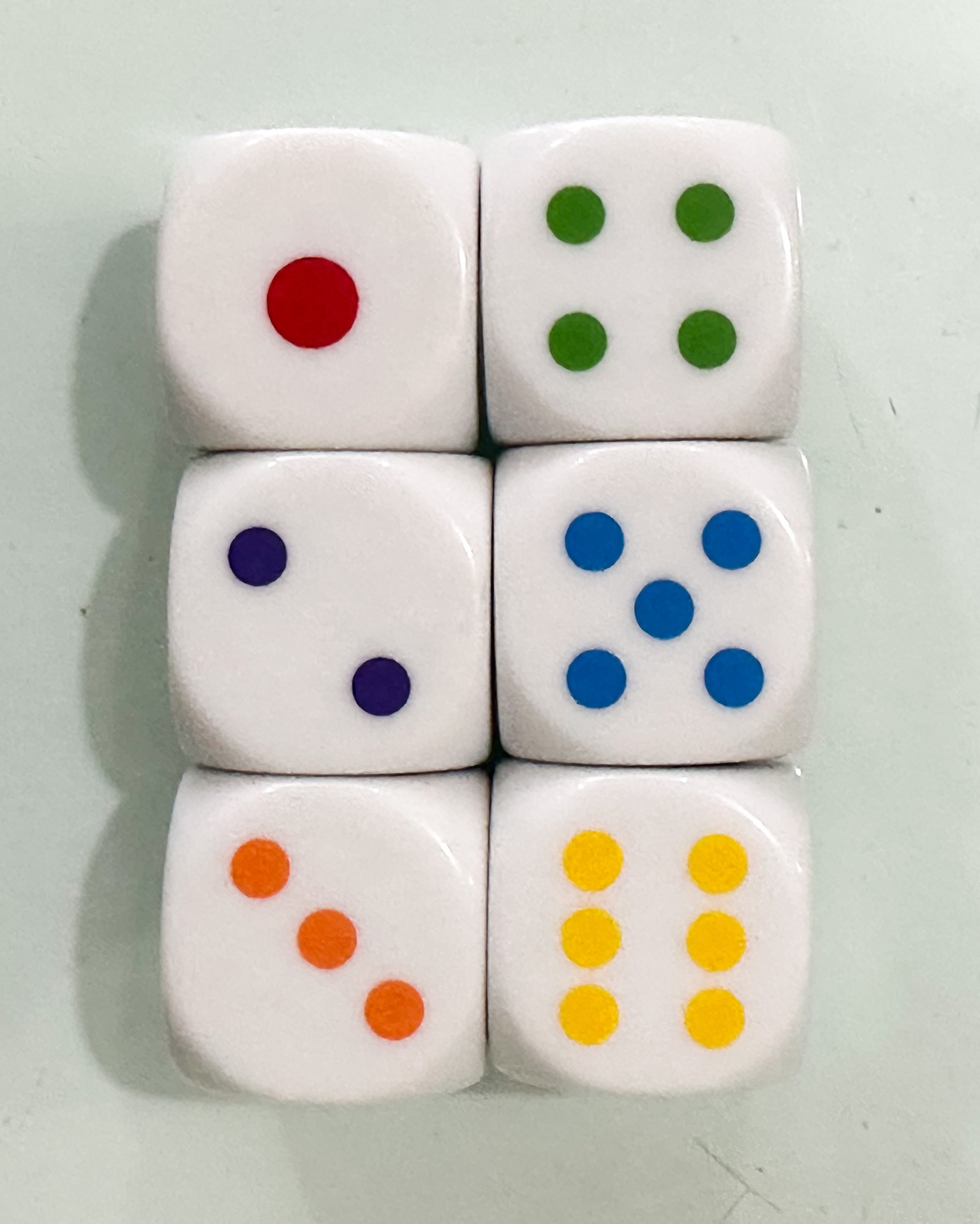 Picture of 25mm Silk Screen Printing Color Dice Dice Color Sieve Thrower