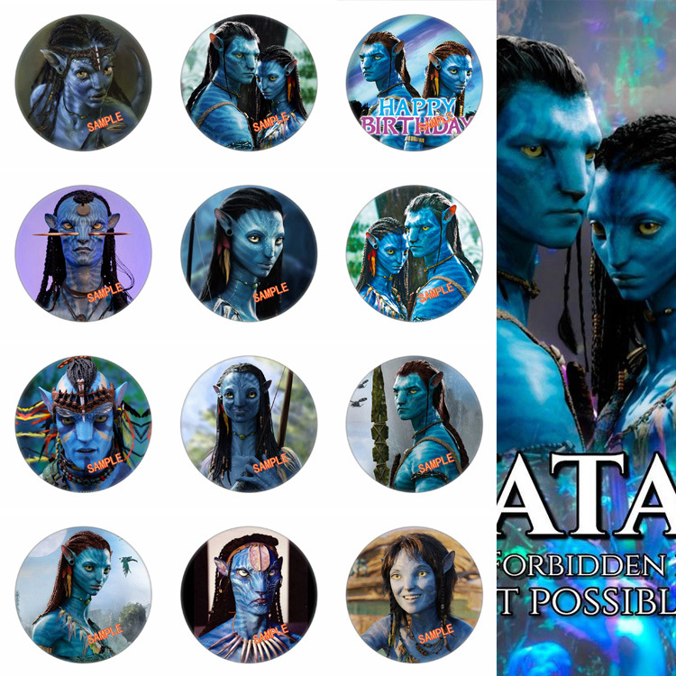 Picture of New Avatar 2 Movie Surrounding Badge Yum Tinplate Brooch 1-36