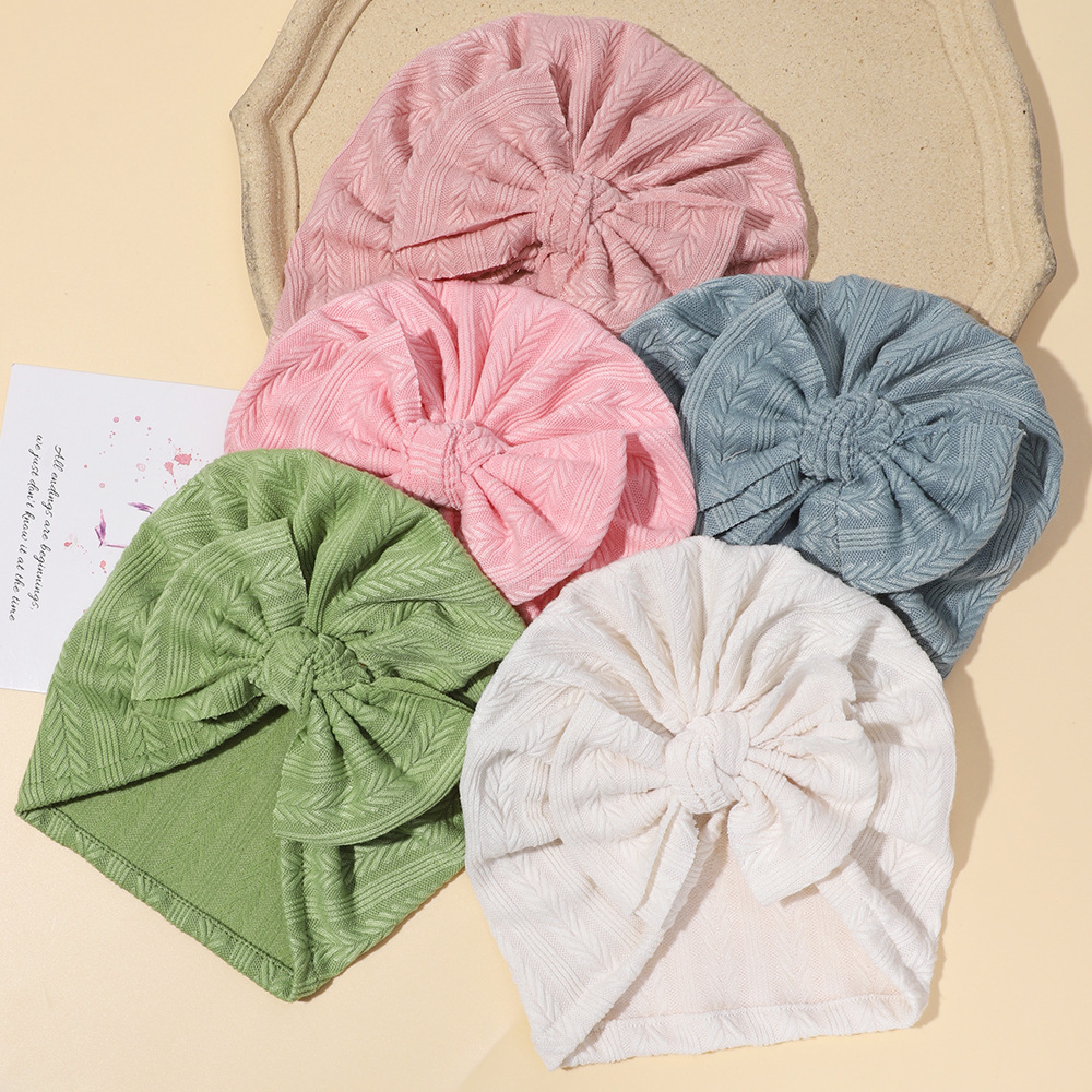 Foreign Trade New Baby Hat Summer Thin Newborn Baby India Hat Head Protection Hat Children's Headscarf Solid Color Hat