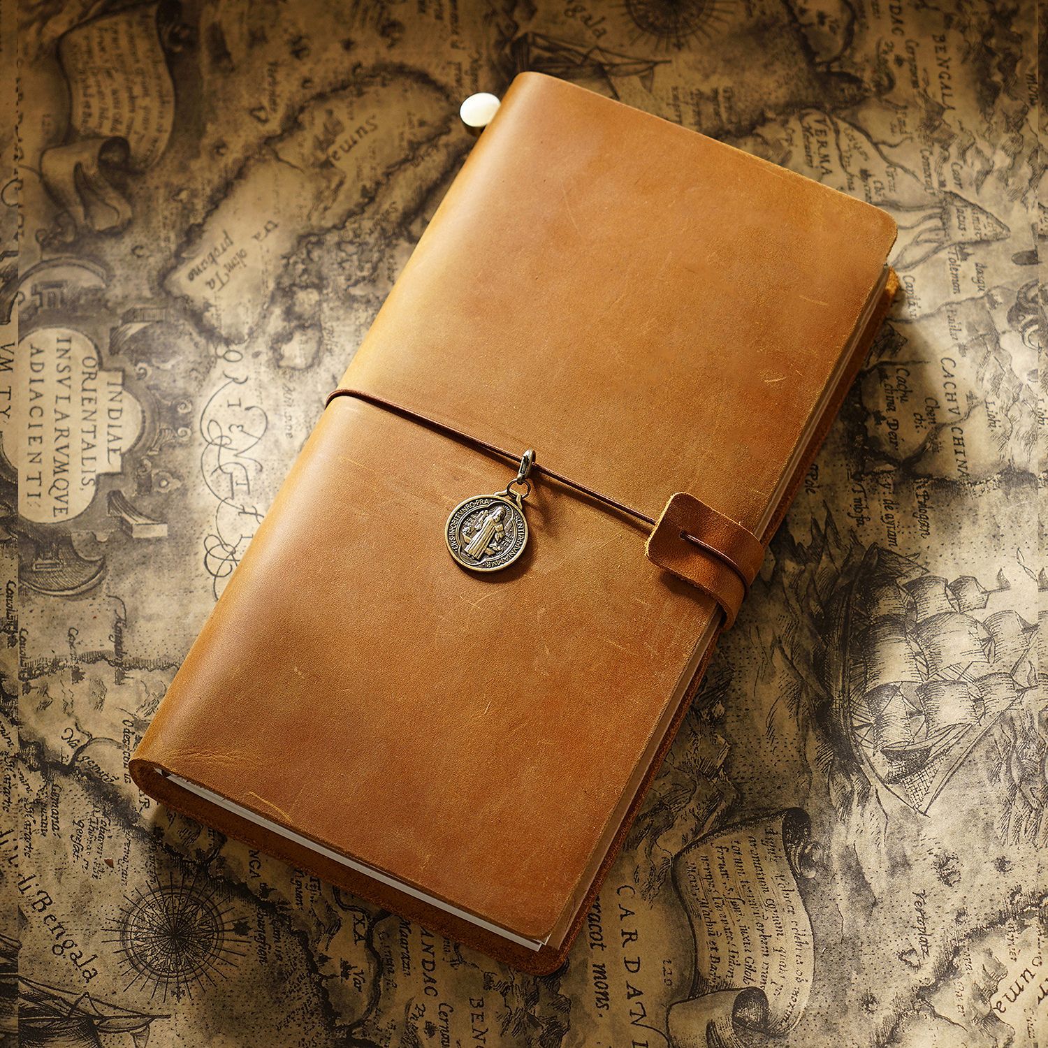 Picture of Travel Notebook Notebook Cowhide Genuine Leather Diary Retro Notepad Creative Record Tn Spot Wholesale