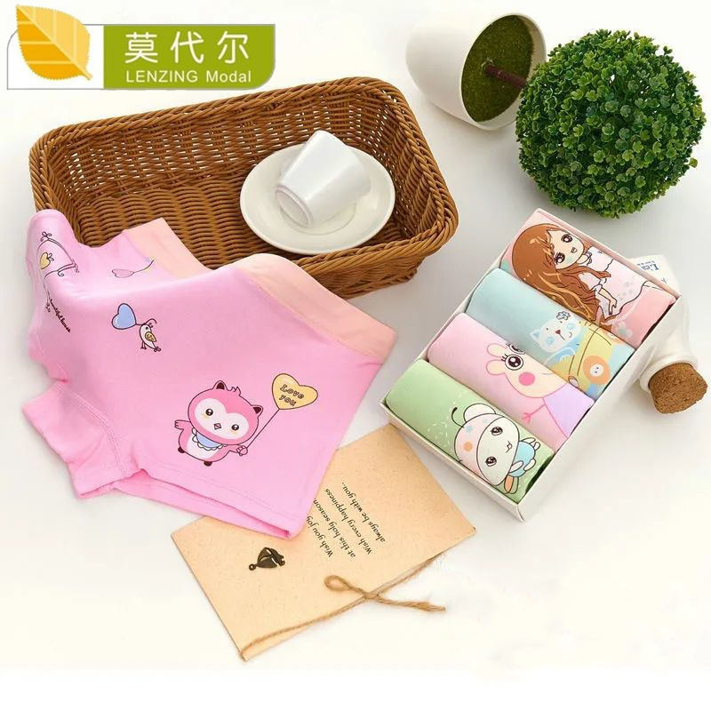 Picture of Girls' underwear summer thin boxer modal children's baby children's boxer underwear without pp