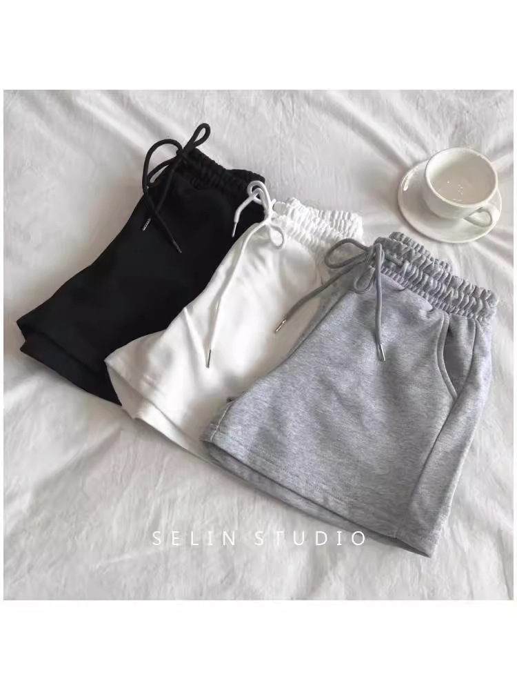 Picture of Casual Small Casual Shorts for Women Summer New Gray Versatile Outer Wear Running Sports Shorts Women's Hot Pants Trendy
