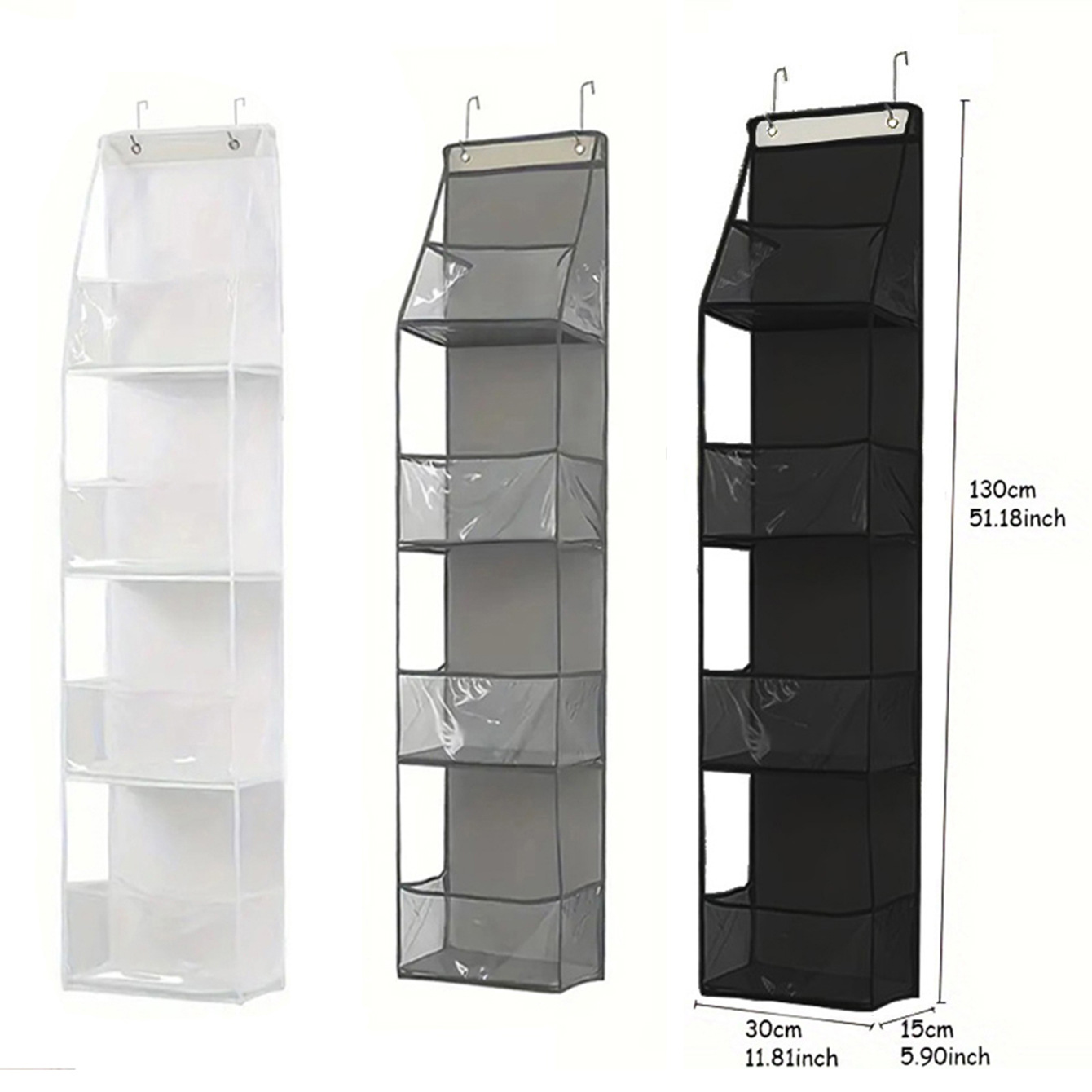 Storage Hanging Bag Wall-Mounted Door Rear Stereo Multi-Layer Dormitory Storage Bag Multi-Functional Clothing Toy Storage Bag Storage