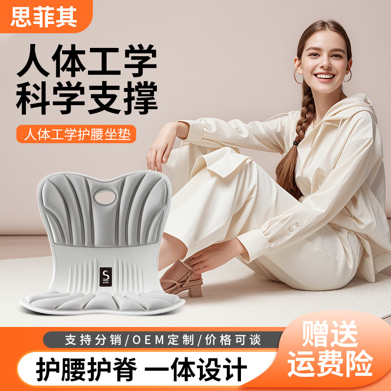 Seating Cushion for Floor, Lumbar Support Back Cushion, Cushion for Bay Window Carpet, Tatami Chair Seat for Pressure Relief