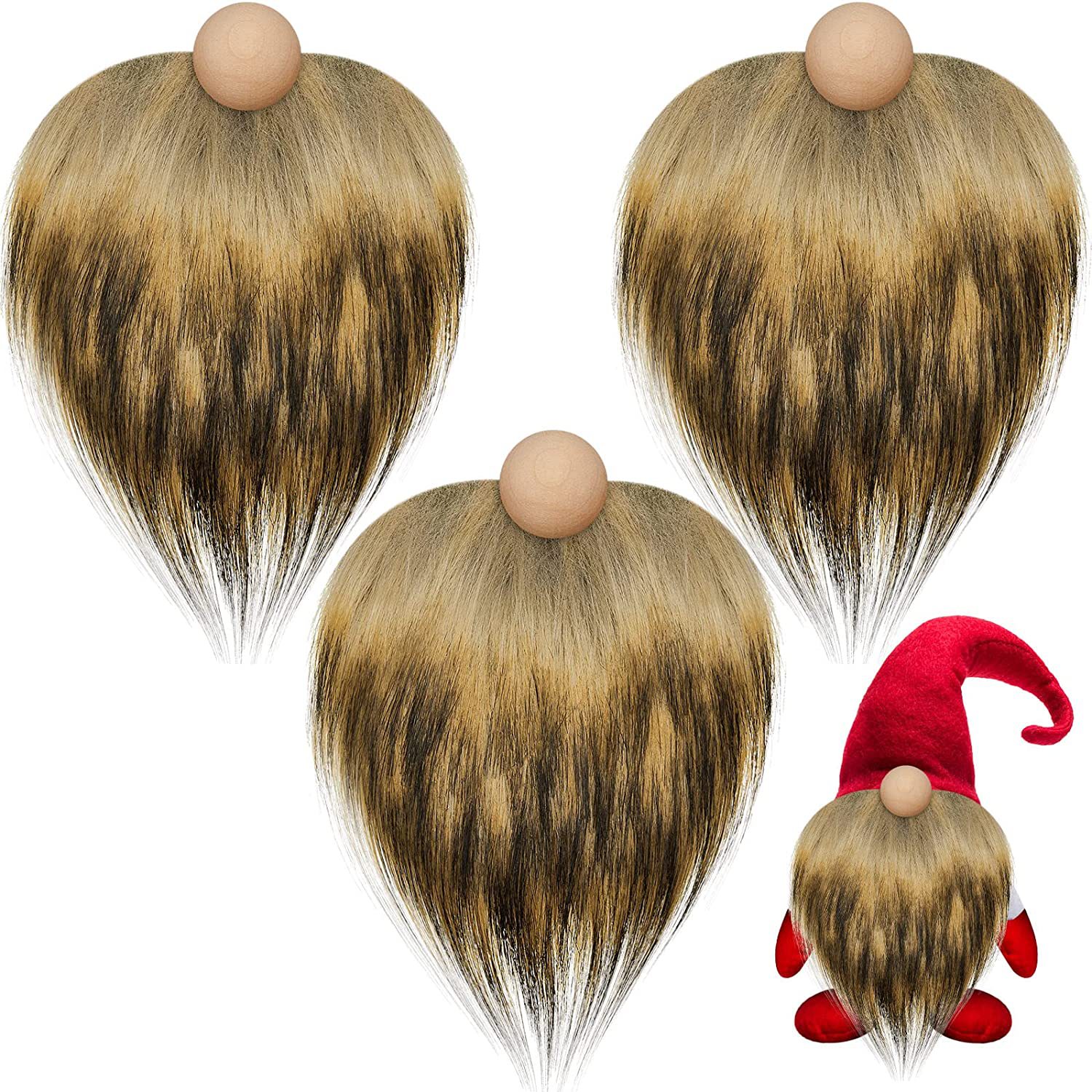 Picture of Cross-Border Gnome Dwarf Beard Artificial Hair Beard Easter Christmas Decoration Handmade DIY Accessories Lace