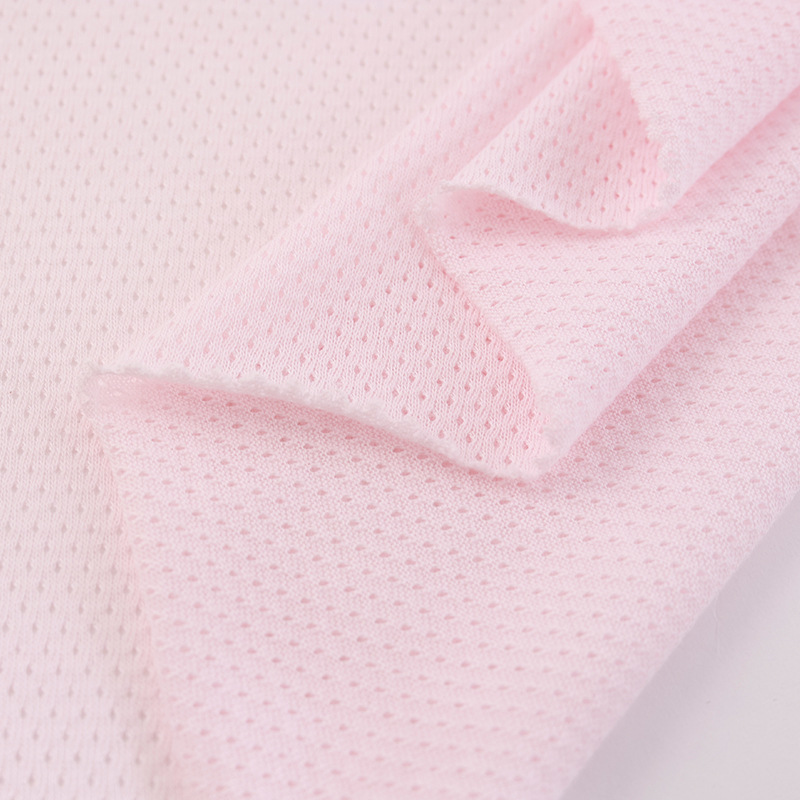 Picture of cotton jacquard weave hole cloth combed cotton single-sided t-shirt sportswear mesh fabric baby fabric in stock