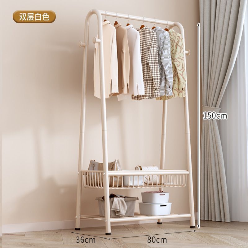 Picture of Hanging clothes rack floor-to-ceiling bedroom household coat rack simple clothes hanger drying rack indoor storage rack cooler pole