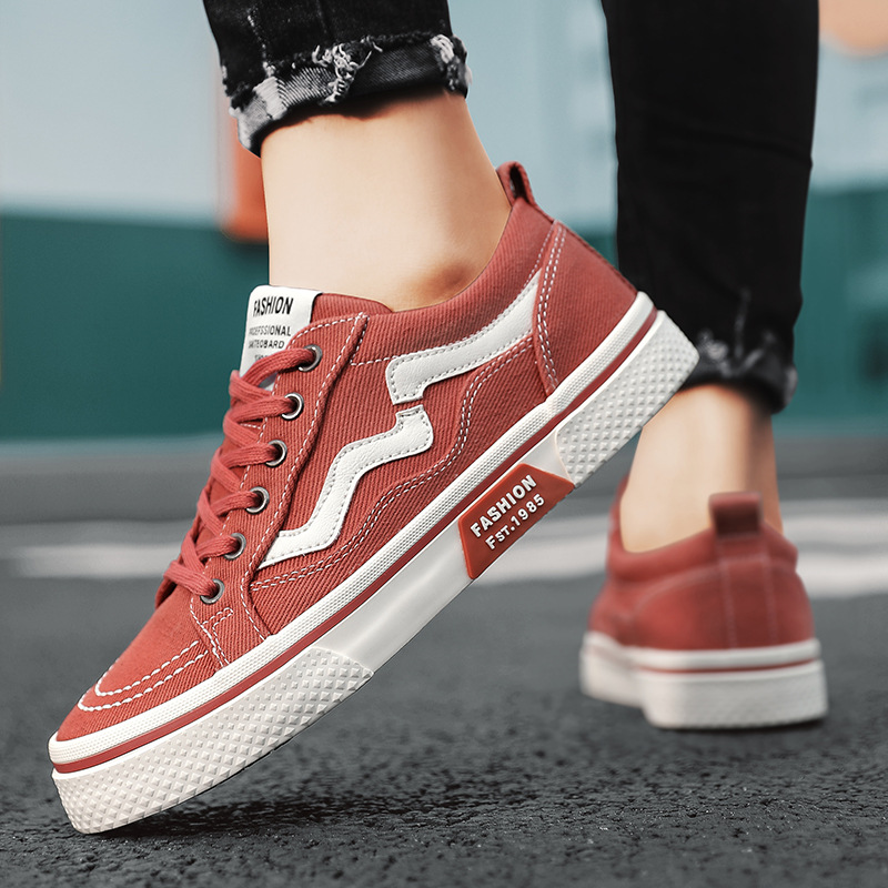 Espadrilles Men's 2025 New Summer Anti-Slip Sneakers Men's Summer Breathable Red Versatile Casual Men's Shoes