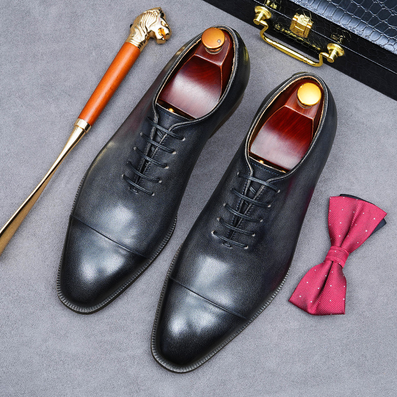 Picture of [Big Promotion] Three-Joint Leather Shoes for Men, Business Formal Wear, British Trendyy Men's Shoes, Genuine Leather Oxford Light Leather Shoes