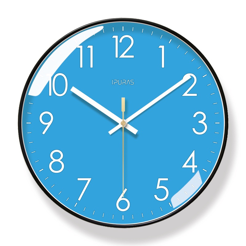 Picture of Yipula 6966 Simple Scandinavian Wall Clock Living Room Clock Fashion Creative Clock Silent Sweep Second Quartz Clock