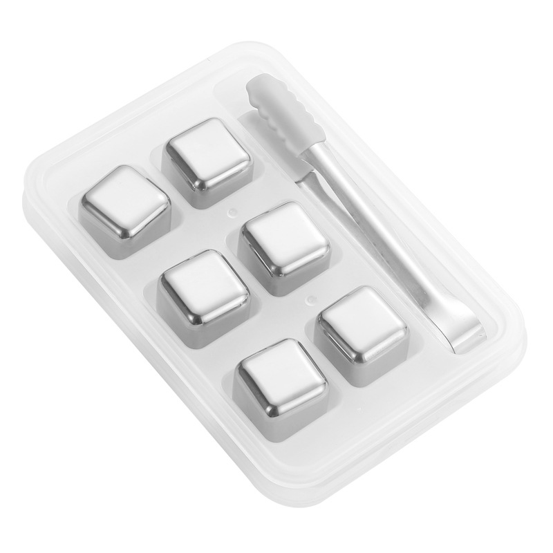 Picture of Cross-border 304 stainless steel ice cubes quick-frozen metal ice cubes suit titanium-plated golden ice wine stone whiskey stone ice particles