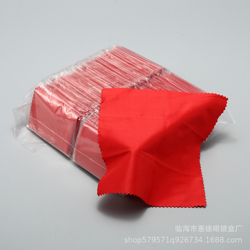 Picture of OPP single-piece independent packaging glasses cloth full series multi-color brushed microfiber wiping cloth 2000 pieces