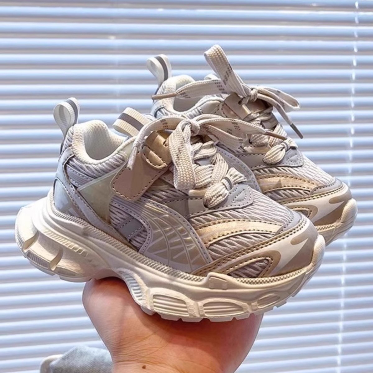 Girls' Shoes 2025 Spring and Autumn New Mesh Breathable Children's sneaker Trendy Brand Boys' Torre Shoes for Large Children