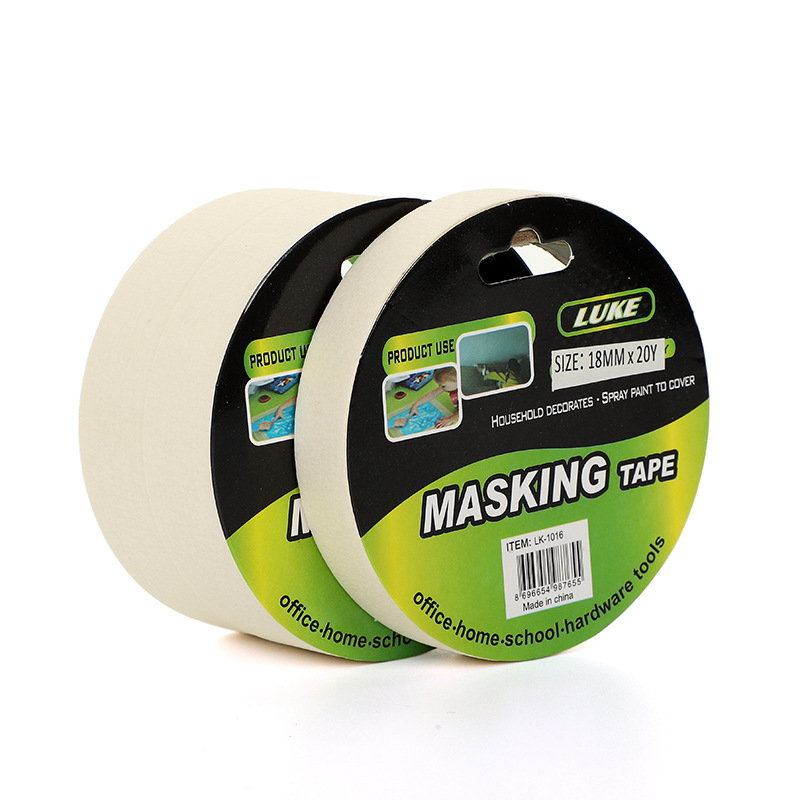 Factory wholesale car paint decorative paper tape white high temperature resistant hand tear masking tape