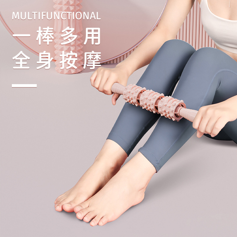 Picture of SanFan yoga column 33cm-45cm foam shaft massage suit spike massage stick hedgehog fascia ball roller