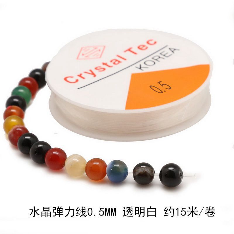 Picture of High quality crystal thread bead elastic string bracelet necklace elastic rope diy handmade accessories jewelry material