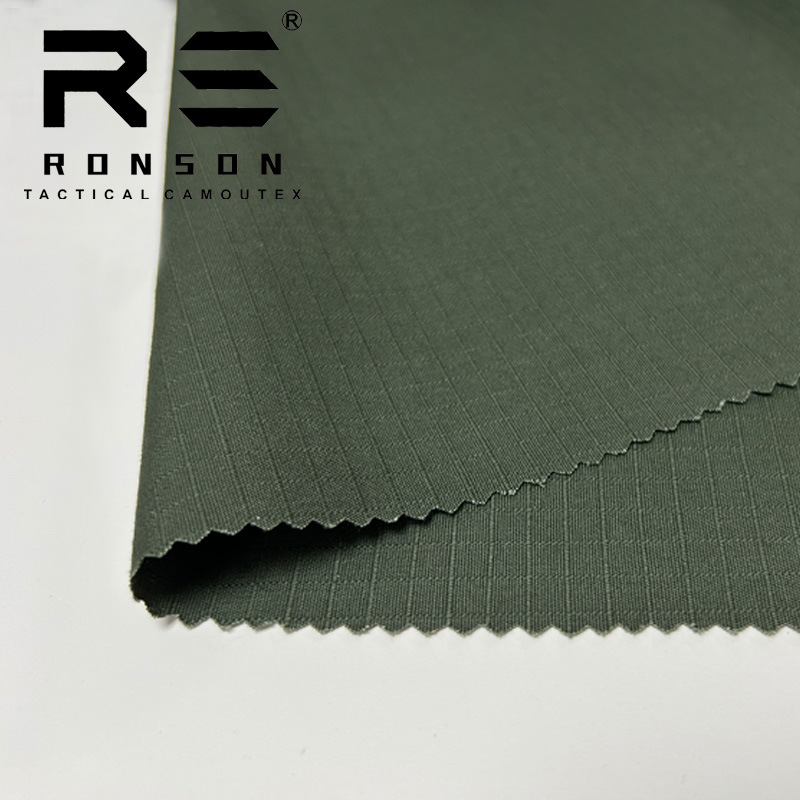Picture of Rongsheng Polyester Cotton Plaid Fabric RG Ranger Green Breathable Wear-resistant Outdoor Tooling Tactical Clothes Pants Fabric