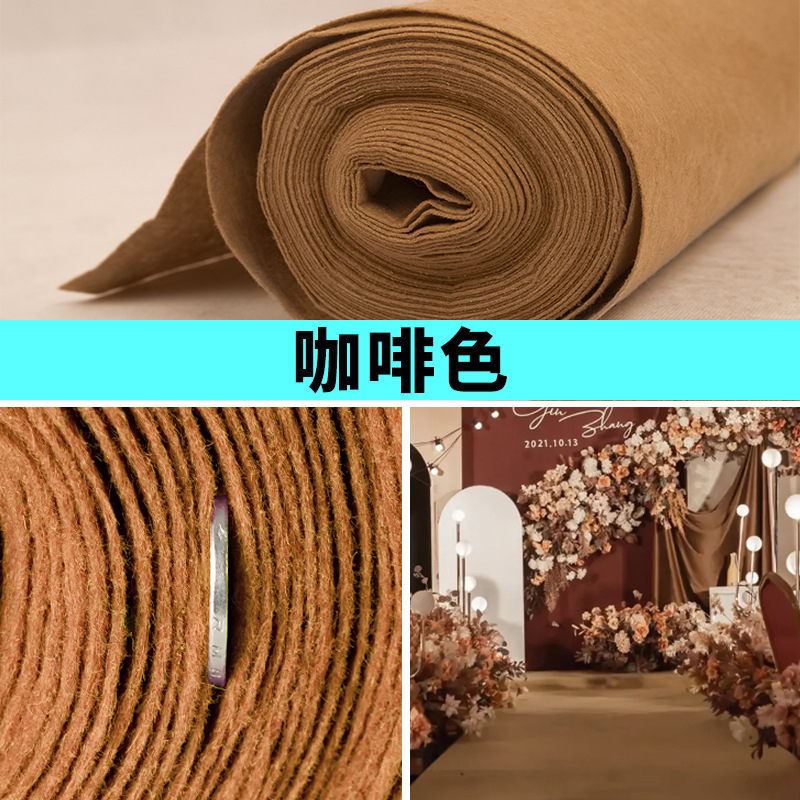 Picture of Jinning disposable wedding red carpet wedding thickened non-slip shop with shop entrance long-term stair red carpet
