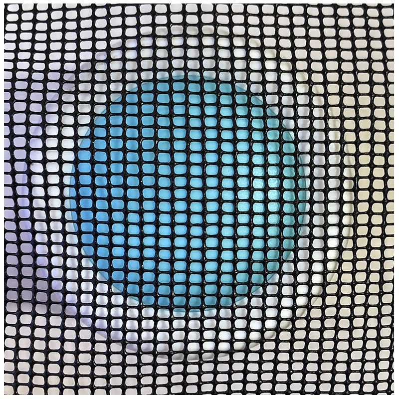 In stock luggage stationery pet bag small square non-slip 12-pin PVC foam coated plastic mesh 12-pin plastic mesh