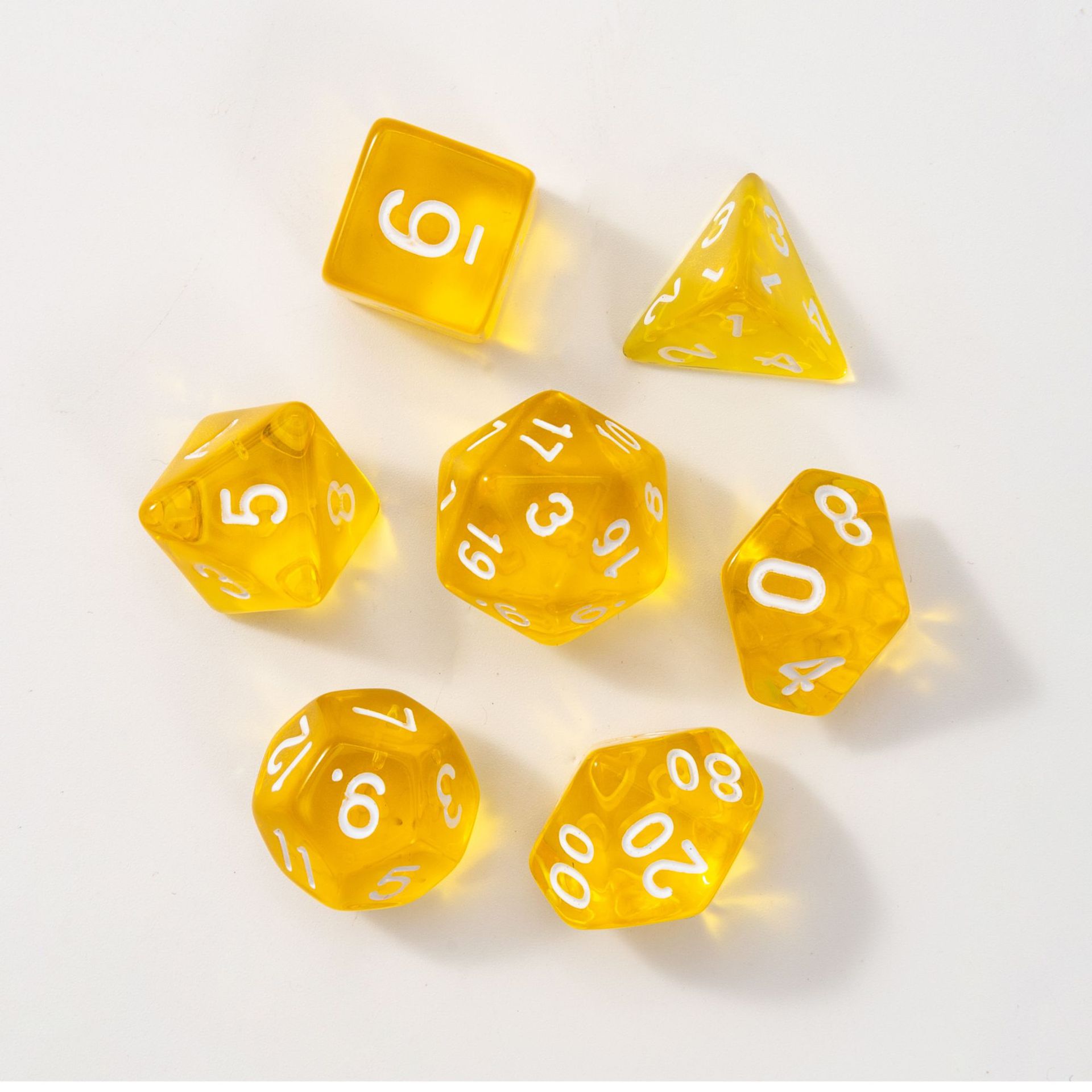 Picture of Multi-sided dice seven-piece Dungeons and Dragons table game dice DND sieve TRPG running group Amazon quick sale