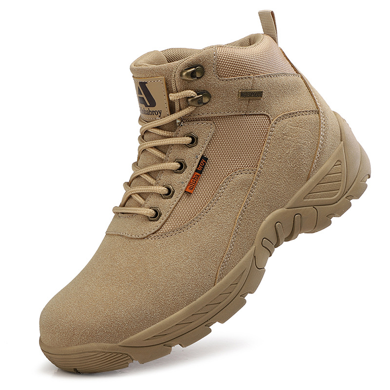 2023 Military Boots Spring Autumn and Summer Tactical Boots Men's Ukrainian Leather Middle Tube Low Sole Imitation Leather Tactical Boots