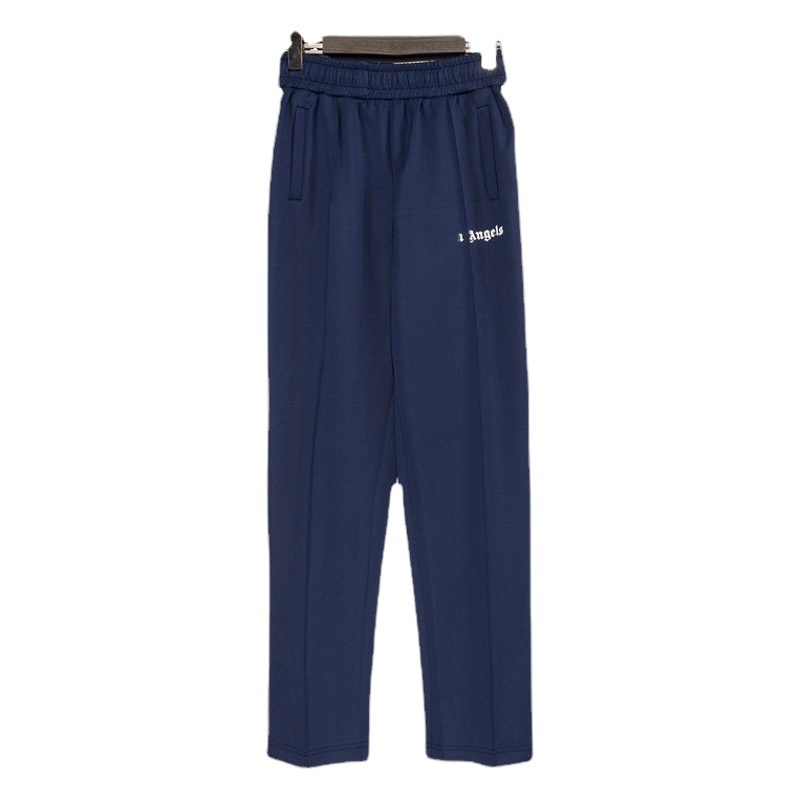Palm Angel Sports Pants Wholesale Side Rainbow Ribbon Loose Side Zipper Striped Men's and Women's Sports Straight Trousers