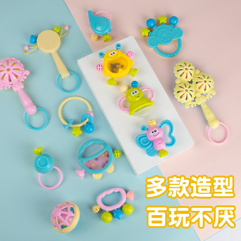 Baby Toys Newborn Toddler Educational Early Education Grasping Rattle Can Chew Molar Stick Baby 1 Year Old