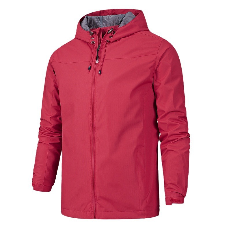Picture of Outdoor windproof waterproof four-season mountaineering suit men's thin spring and autumn single-layer jacket women's one-piece hair