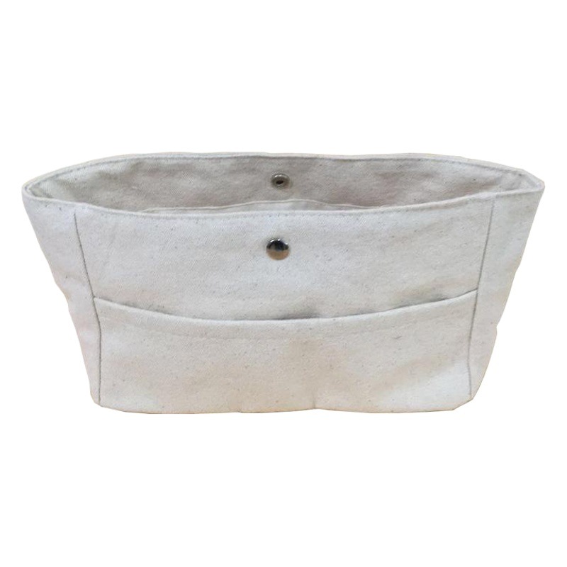Ready Stock Wholesale Thickened Canvas Storage Bag Liner Bag Natural Color Large Capacity Cosmetic Bag Organizer Storage Bag