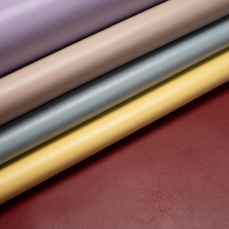 Picture of Environmentally Friendly Spot Wholesale 1.5mm Back Coated Sheep Grain Thick Leather Fine Grain Pvc Leather Imitation Microfiber Flat Bag Leather