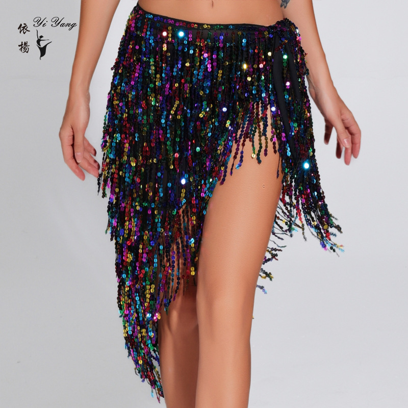 Picture of New Belly Dance Tassel Triangle Waist Chain Hips Practice Stage Party Performance Hip Waist Performance Clothes
