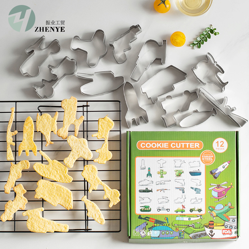 Children's Educational Toys series stainless steel Biscuit mold baking tools icing cutting mold Biscuit mold