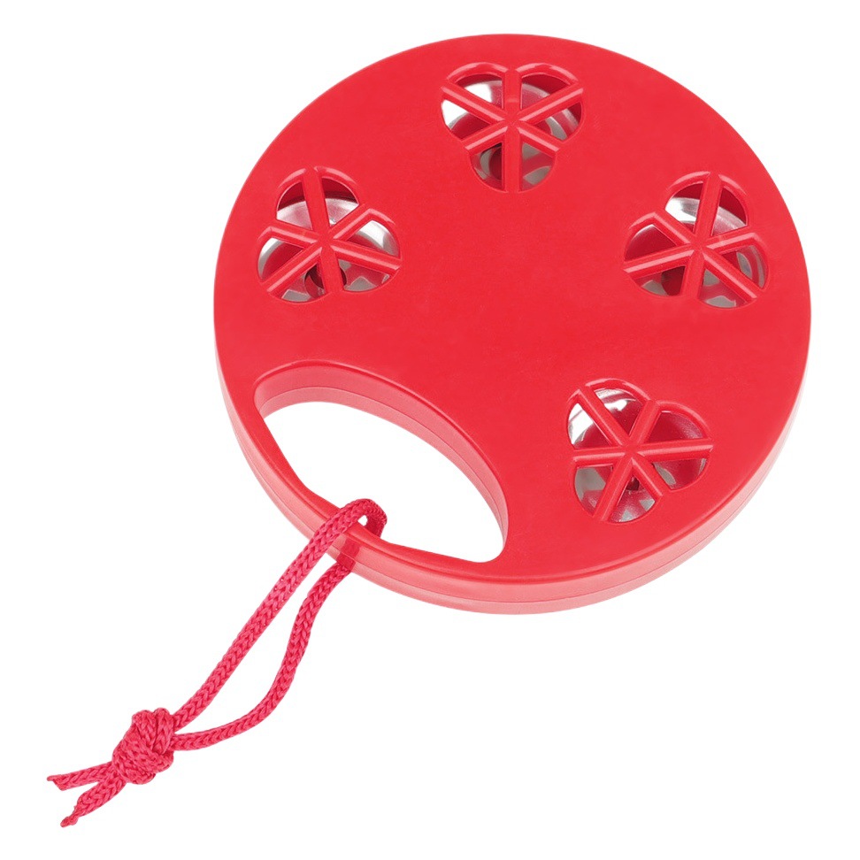 Orff percussion instrument huabingdrum dance props KTV hand-cranked tambourine children enlightenment music toy bell circle