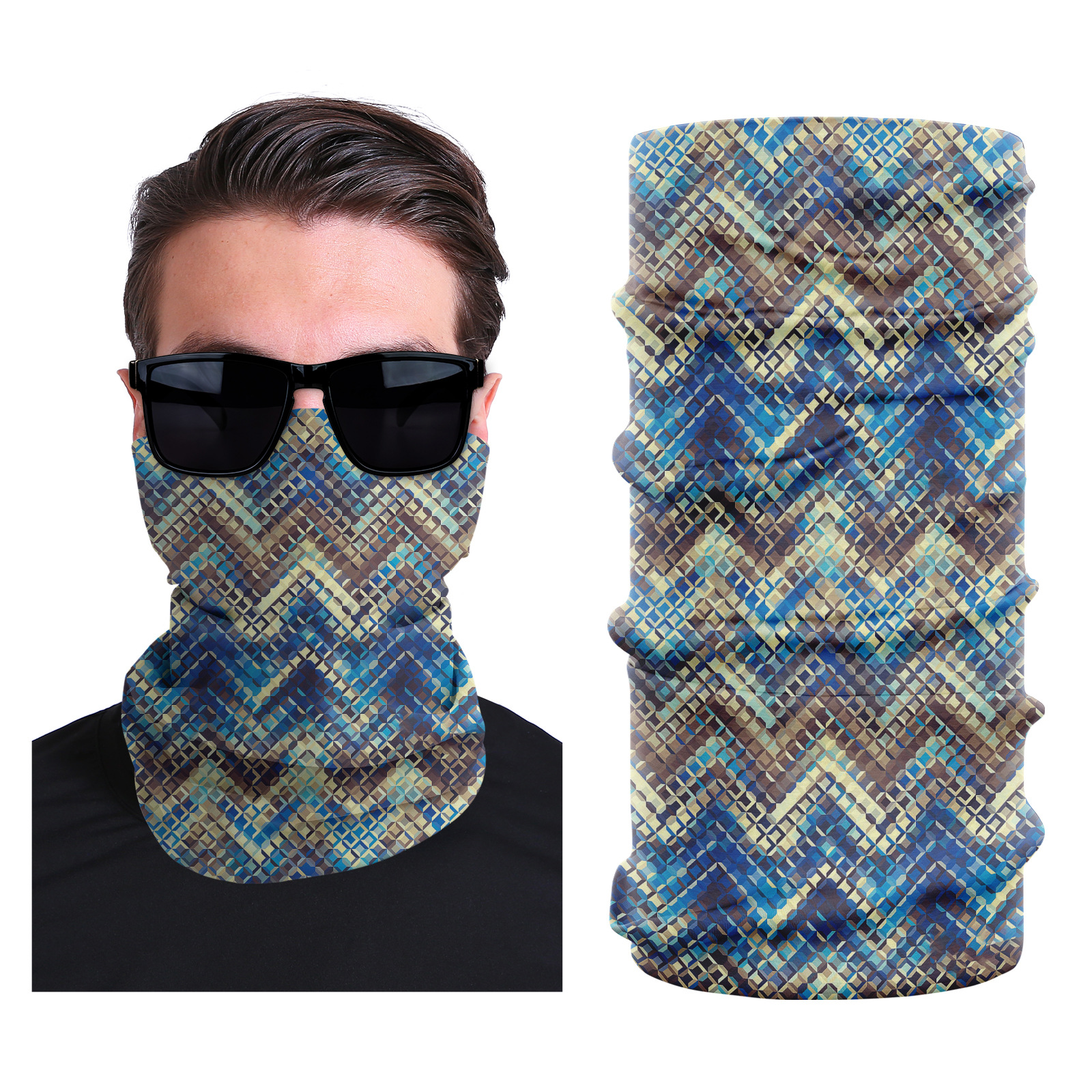 Picture of Xunhui magic scarf outdoor scarf mountaineering riding scarf high elastic seamless Ice Silk face towel cross-border bandana