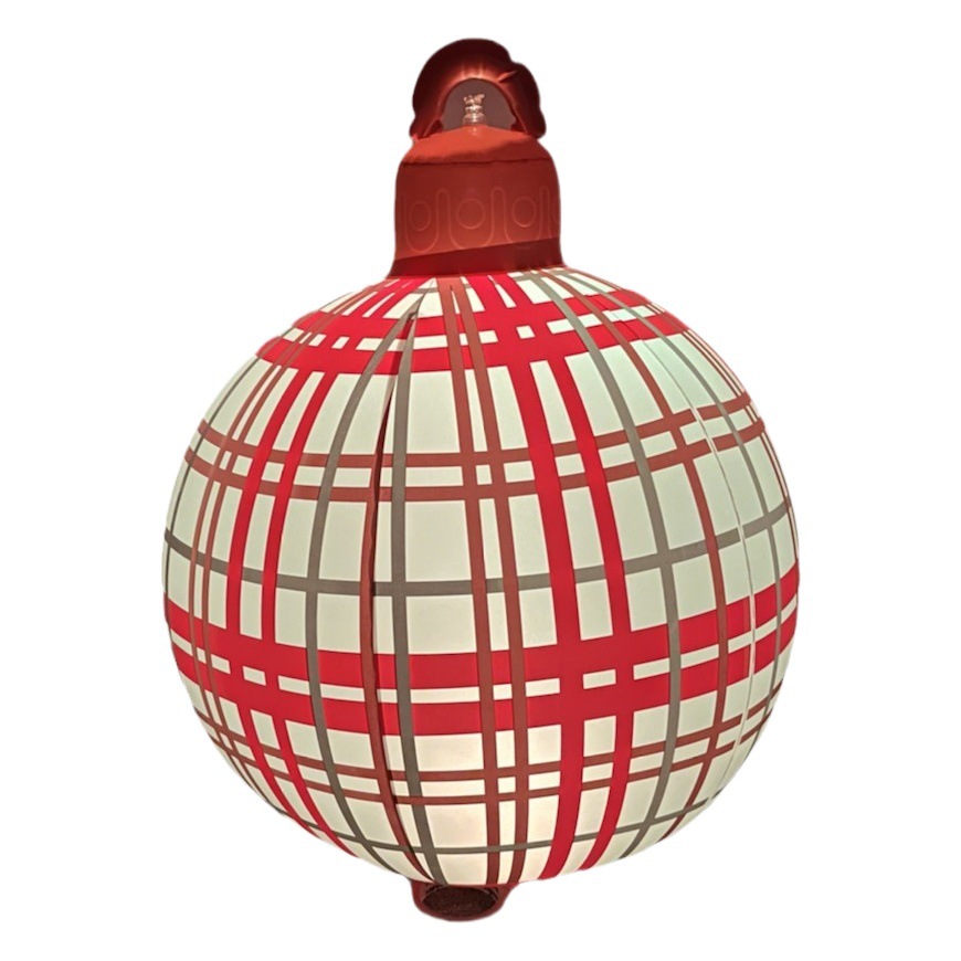 Popular PVC inflatable Christmas Ball decorations wine red activity blowing balloon ornaments Christmas lantern decorative ball