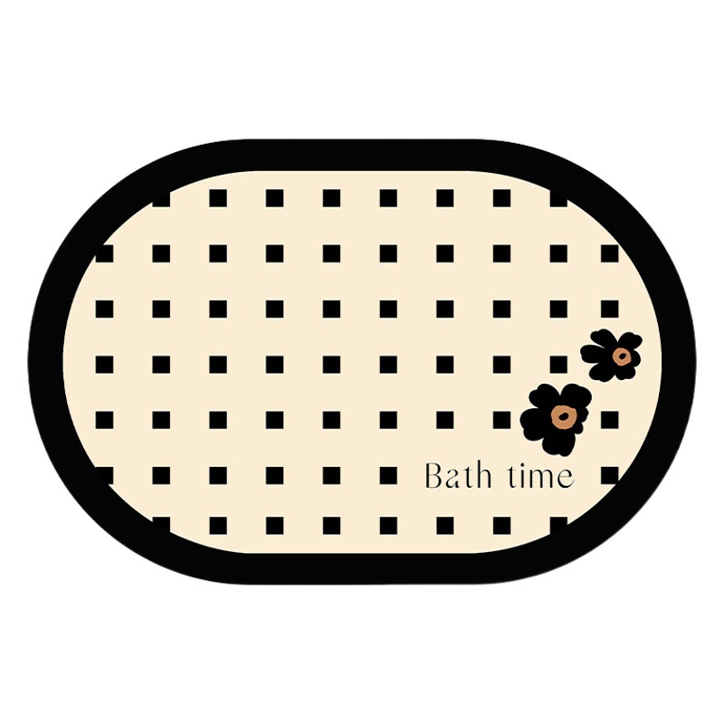 Simple diatom mud bathroom absorbent floor mat bathroom toilet quick-drying non-slip floor mat shower room cutting mat