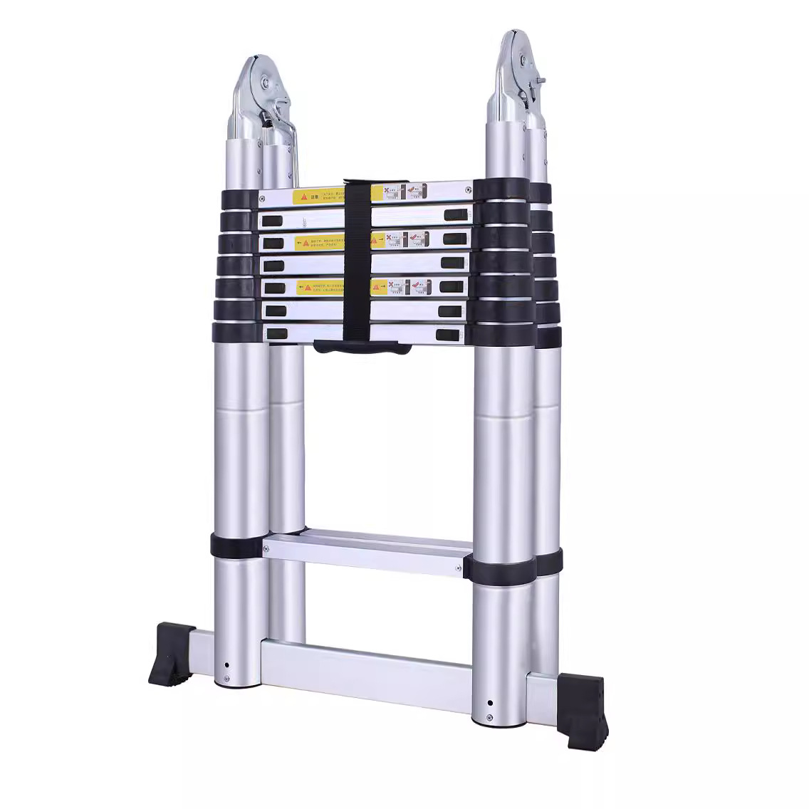 Picture of Factory Source Spot Aluminum Alloy Joint Telescopic Ladder Thickened Multifunctional Herringbone Ladder Dual-use Engineering Telescopic Ladder