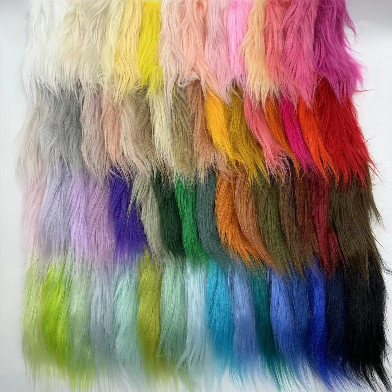 Manufacturer's Ready-Made Long Hair 900g Artificial Plush Long Hair Clothing Doll Toy Crafts Animal Accessories Tail