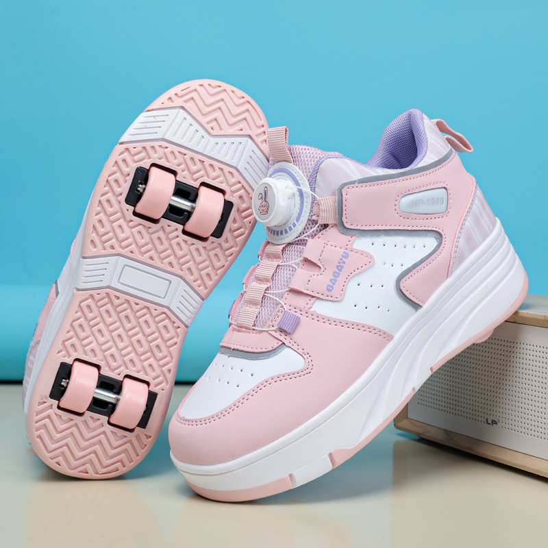 Baba Rabbit Detachable Four-Wheel Smooth Shoes Universal Support for Foreign Trade Wholesale Roller Skating Cross-Border Wholesale Roller Skating