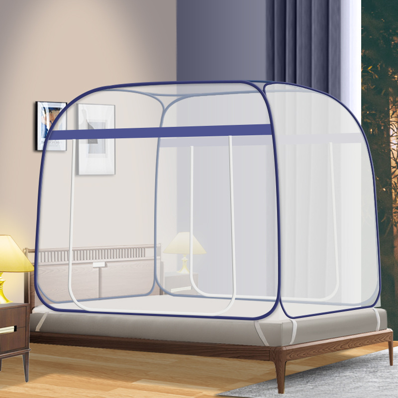 Picture of Yurt mosquito net installation-free cross-border household dormitory foldable zipper dustproof bottomless manufacturers foreign trade wholesale