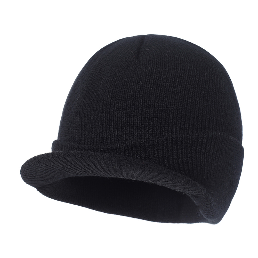 Picture of Foreign trade new European and American wool knitted hat warm peaked cap autumn and winter big brim hat all-match wool hat Amazon