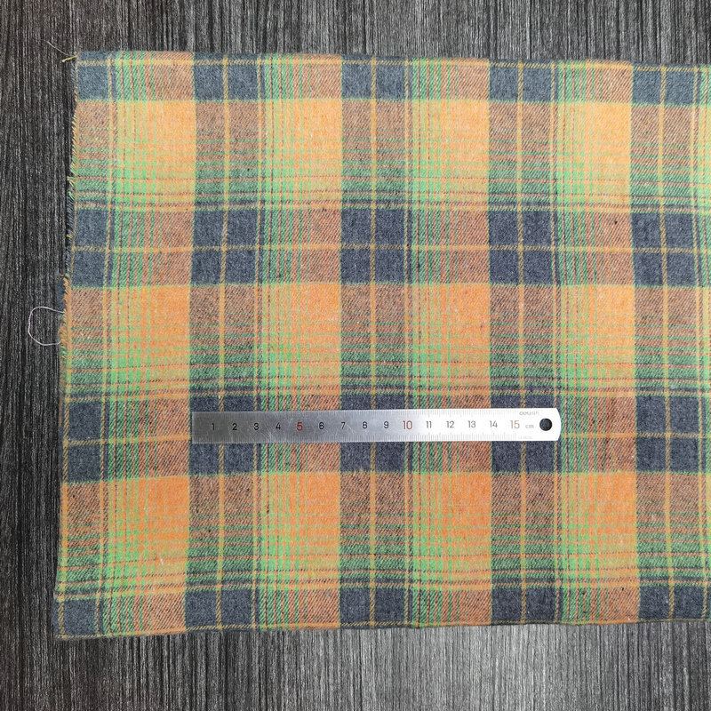 Picture of Spot twill sanding cotton plaid children's shirt plaid fabric 21 yarn-dyed flannel decorative fabric