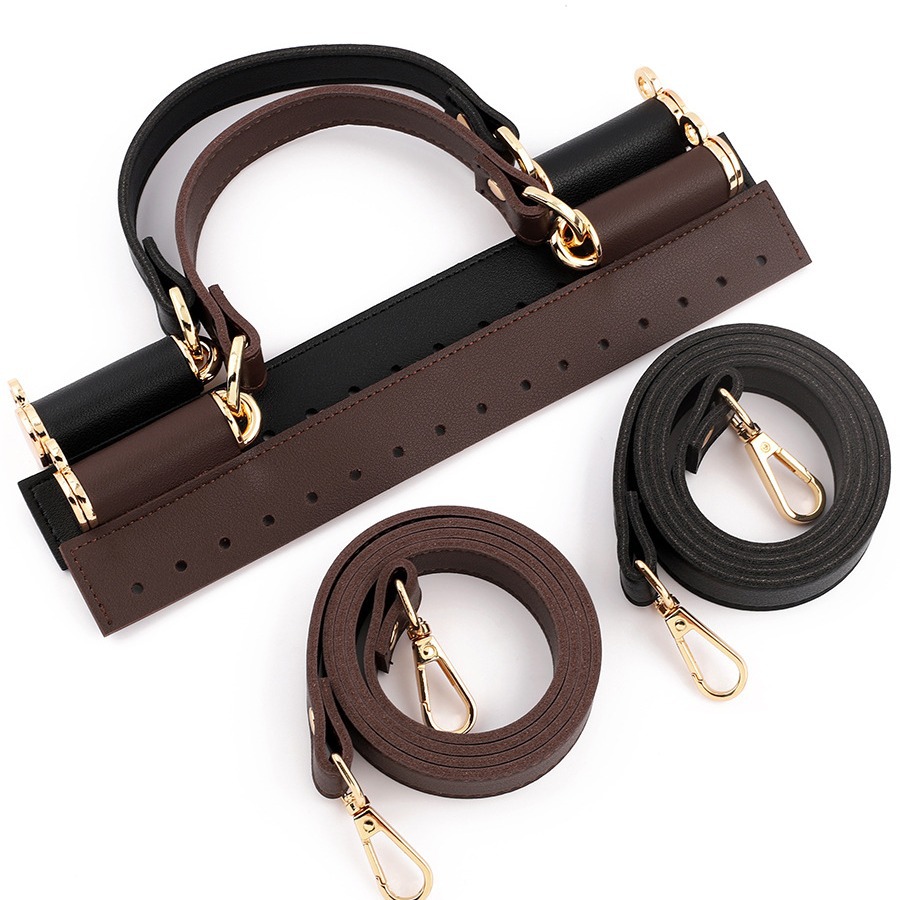 Picture of Guangzhou guest to Korean version of woven flip bag accessories handmade diyPU bag cover handle diagonal bag with suit