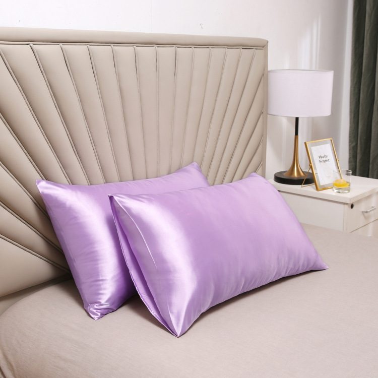 Picture of Factory Batch Cross-border AliExpress Silk Satin Ice Silk Satin pillowcase Single Imitation Silk pillowcase
