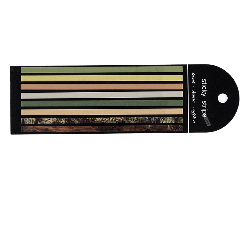 PET Extremely Thin Strip Solid Color Index Notes Post-it Notes Macaron Series Students Draw Key Points N-Times Sticking Fluorescent Notes