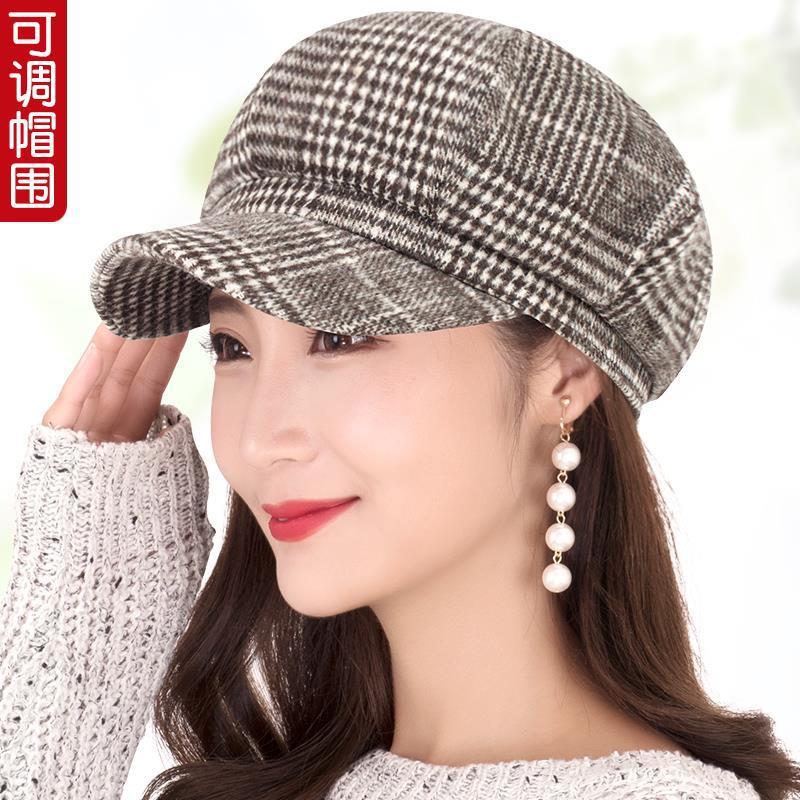 Academy Style New Women's Beret Korean Style Casual All-match Autumn and Winter Fashion Hat Octagonal Hat Painter Hat Winter Hat