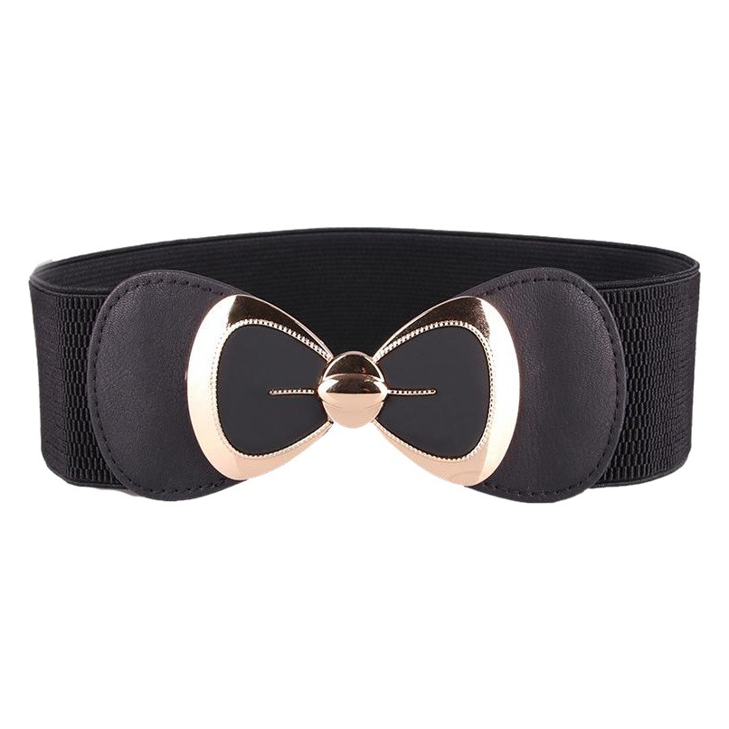 New fashion trend belt Korean women's belt bow elastic belt waist seal factory belt wholesale