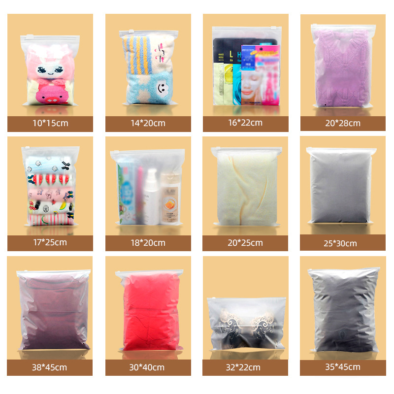 Picture of Zip Bag Matte Frosted Zipper Bag Zip-Lock Bag Zip Bag