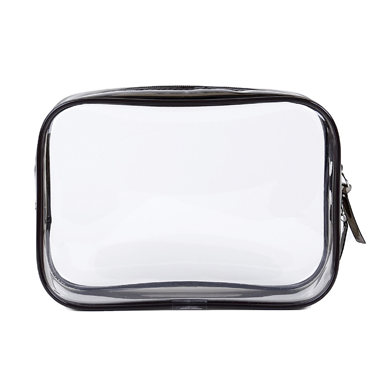 Picture of Pvc Cosmetic Bag Transparent Waterproof Large Capacity Cosmetics Travel Cosmetics Bag Ready-Made Plastic Zipper Toiletry Bag