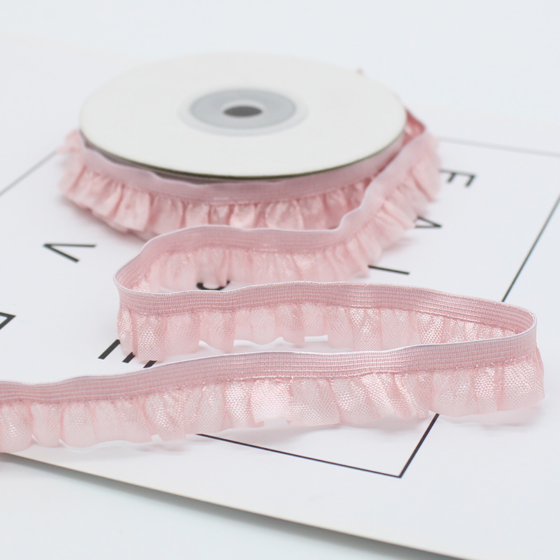 Picture of Bluebird 15mm Unilateral Auricularia Lace Ribbon Wrinkled Wrinkled Strap Ruffled Elaine Belt Baby Clothes Pet Clothes